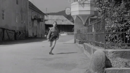 The Stadtplatz site, the corner against Floriangasse. Circa 1955