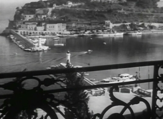 Monte Carlo harbour, Monaco. Circa 1937