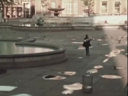 Trafalgar Square, London looking towards Australia House, Circa 1970