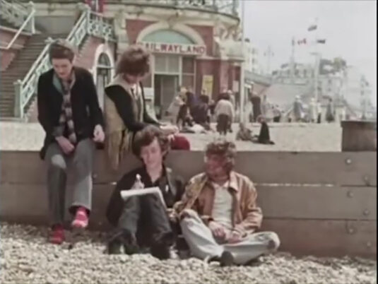 Shelter Hall , Brighton in the background. Circa 1970