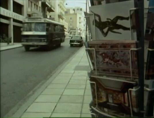Looking up 25th August Street in Heraklion. Circa 1977