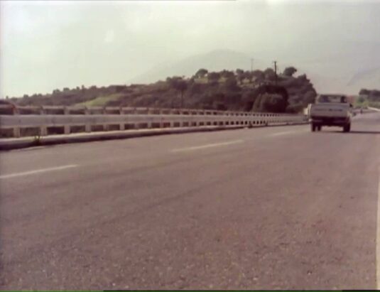 The National Road 90 between Limnes and Agios Nikolaos. Circa 1977
