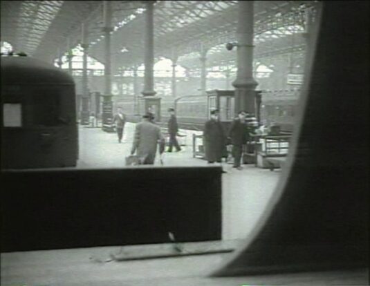 Victoria Station Announced as Platform 14 Circa 1954
