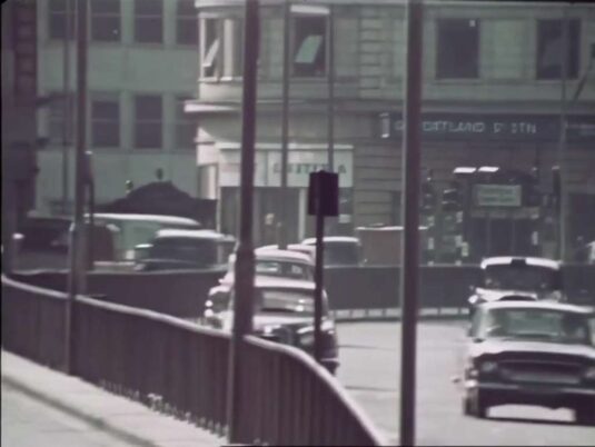 Great Portland Street Station on the Euston Road, NW1. Circa 1970
