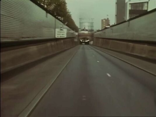 Rotherhithe Tunnel going north., London SE16 Circa 1970