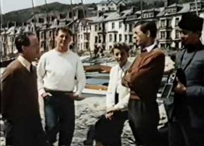 Bodfor Terrace and more of Glandovey Terrace make up the background. Circa 1955