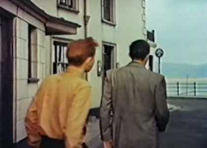 Looking onto Sea View Terrace from New Street with the Britannia Hotel on the left. Circa 1955