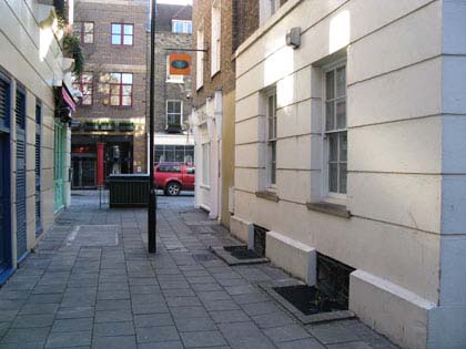 Tower Court, London WC2 looking towards Earlham Street.