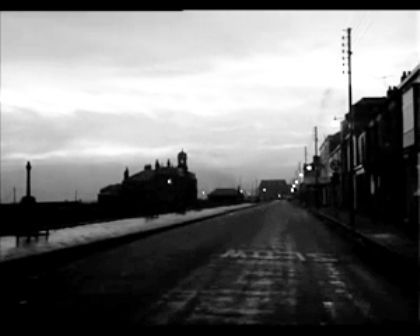 Facing south on North Terrace, Seaham with the Londonderry Offices to the left of centre. Circa 1962