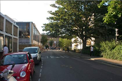 Looking towards Queen Charlotte Street