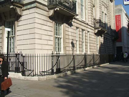 The corner of Suffolk Street and Pall Mall East, London SW1