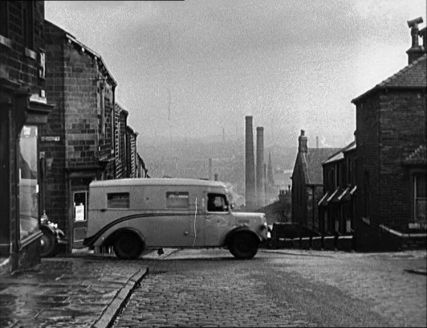 The junction of Albion Street and Piccadilly Road in Burnley, Lancashire. Circa 1951