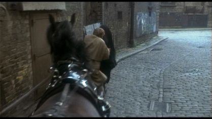 Clink Street, London SE1 looking into Winchester Square. Circa 1979