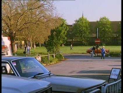 Lower Richmond Road, Putney with All Saints Church, Putney Common visible in the background. Circa 1990