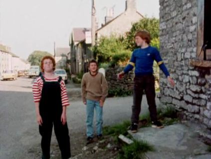 Main Road, Taddington, Derbyshire. The east end of the village. Circa 1985