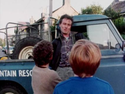 Main Road, Taddington, Derbyshire. The east end of the village. Circa 1985