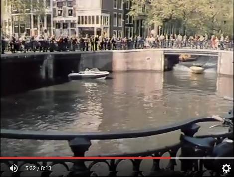 intersection of Keizersgracht and Leidsegracht Circa 1972