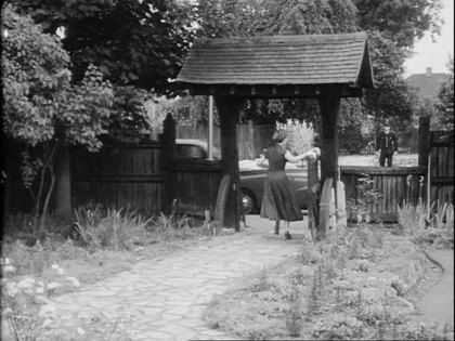 8 Oatlands Drive, Walton-on-Thames. front garden path Circa 1955