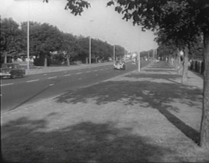 A316 Twickenham besides All Hallows church, opposite Marlow Crescent. Circa 1961