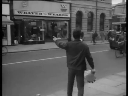 High Street at the corner with Cornhill, Lincoln Circa 1962